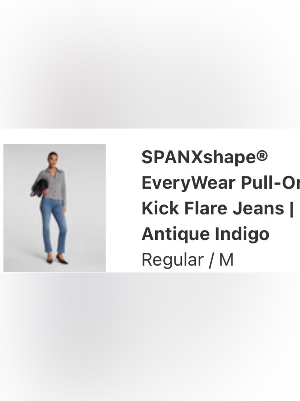 SPANXshape EveryWear Pull-On Kick Flare Jeans in Antique Indigo